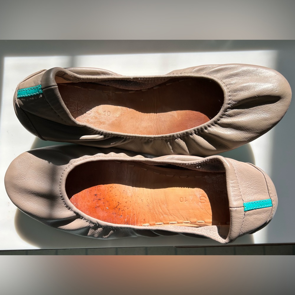 Tieks, Size 10. Color Taupe - image 1